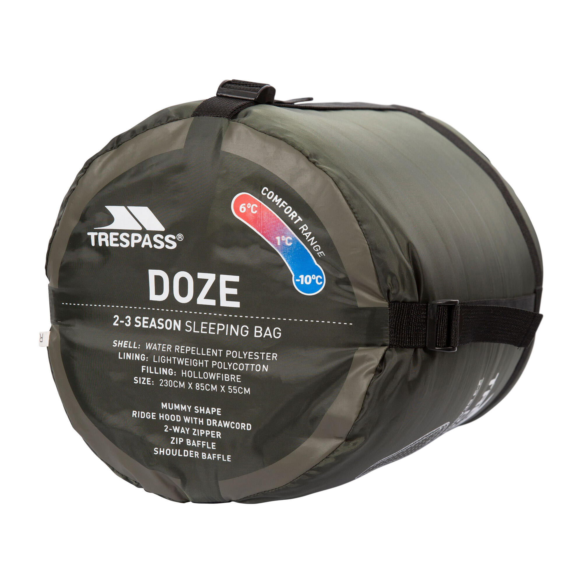 Doze Sac De Couchage 3 Saisons (Vert Kaki) 3/5