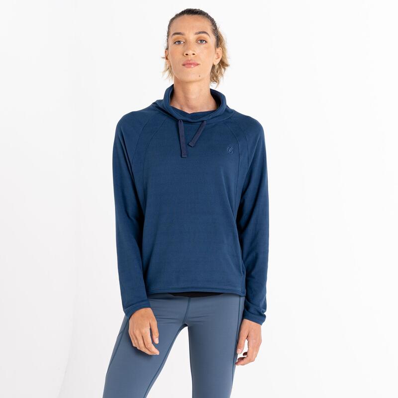 "Fleur East Glide" Sweatshirt Hoch geschnitten für Damen Dunkel-Jeansblau
