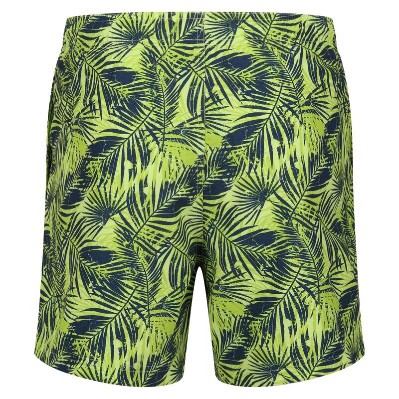 Heren Loras Palmprint Zwemshort (Scherp groen)