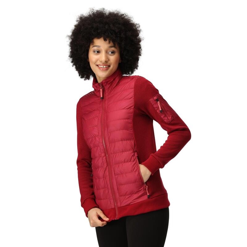 Veste polaire COLLISTON Femme (Rouge foncé)