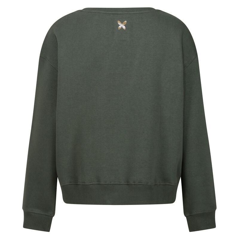 Dames Christian Lacroix Beauvision Vlinder Sweatshirt (Donkere Khaki)