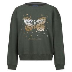 Dames Christian Lacroix Beauvision Vlinder Sweatshirt (Donkere Khaki)