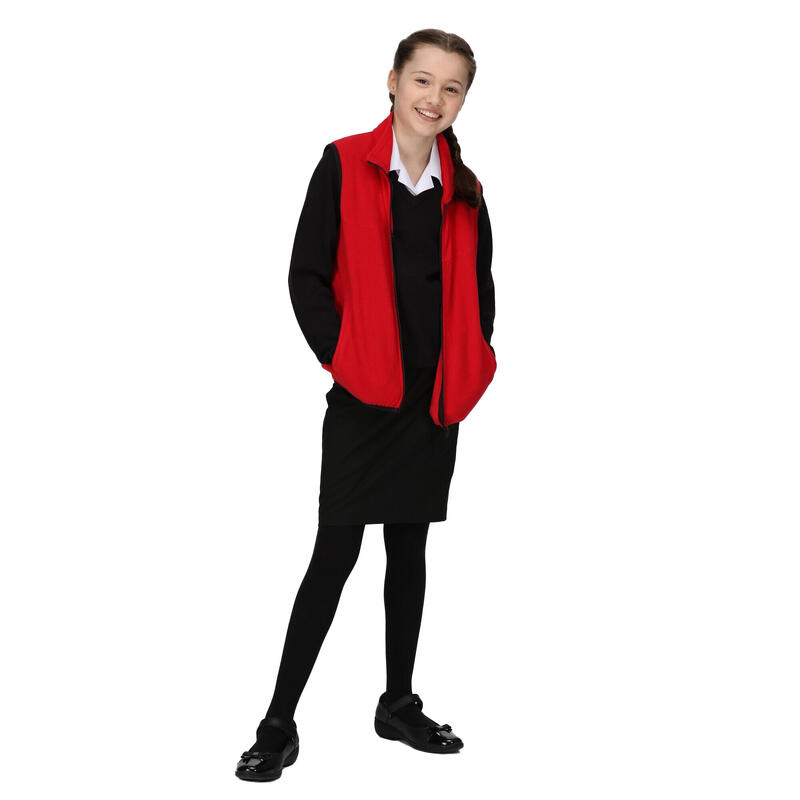 Microfleece Bodywarmer voor kinderen/Kinderen (Klassiek rood)