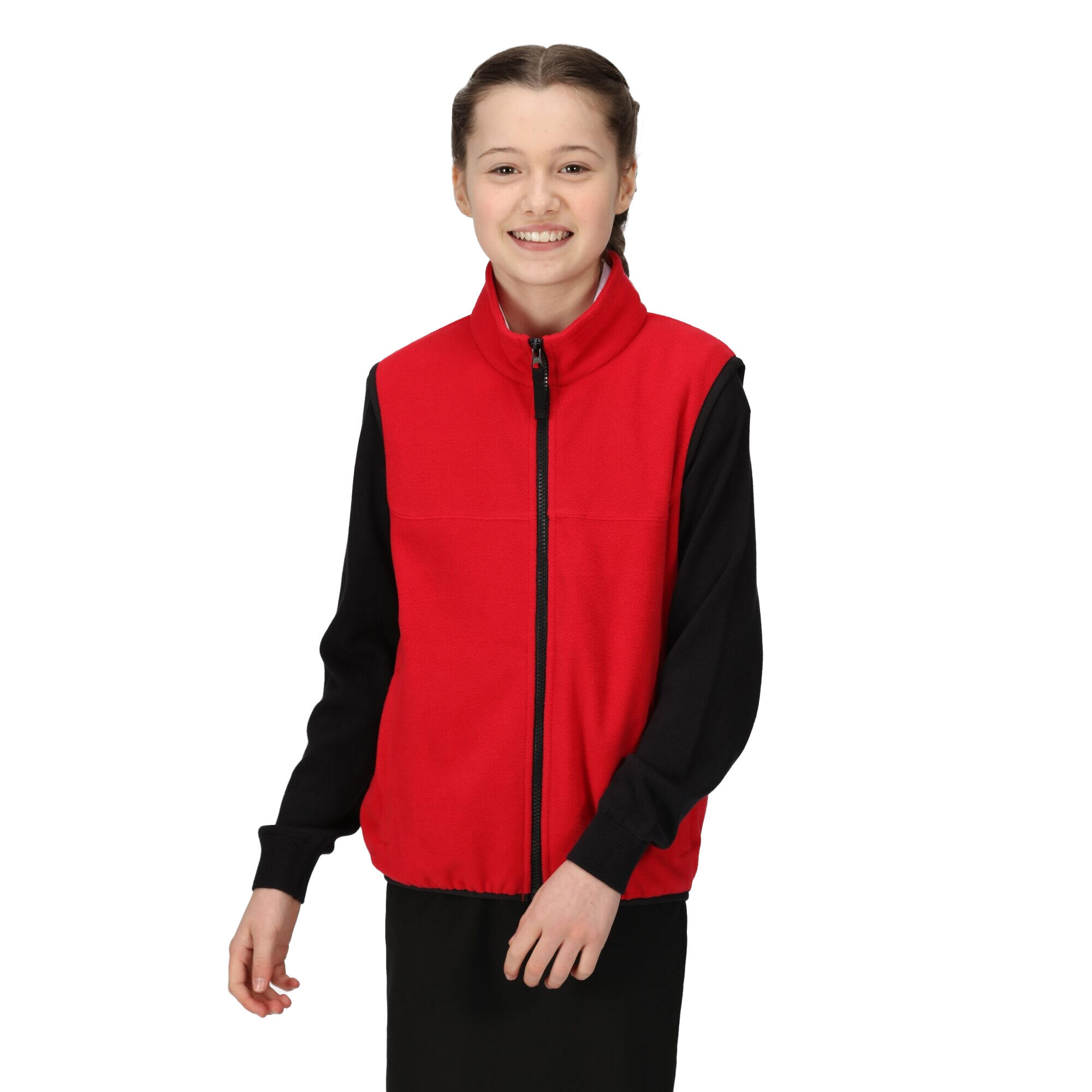 Childrens/Kids Microfleece Body Warmer (Classic Red) 3/5