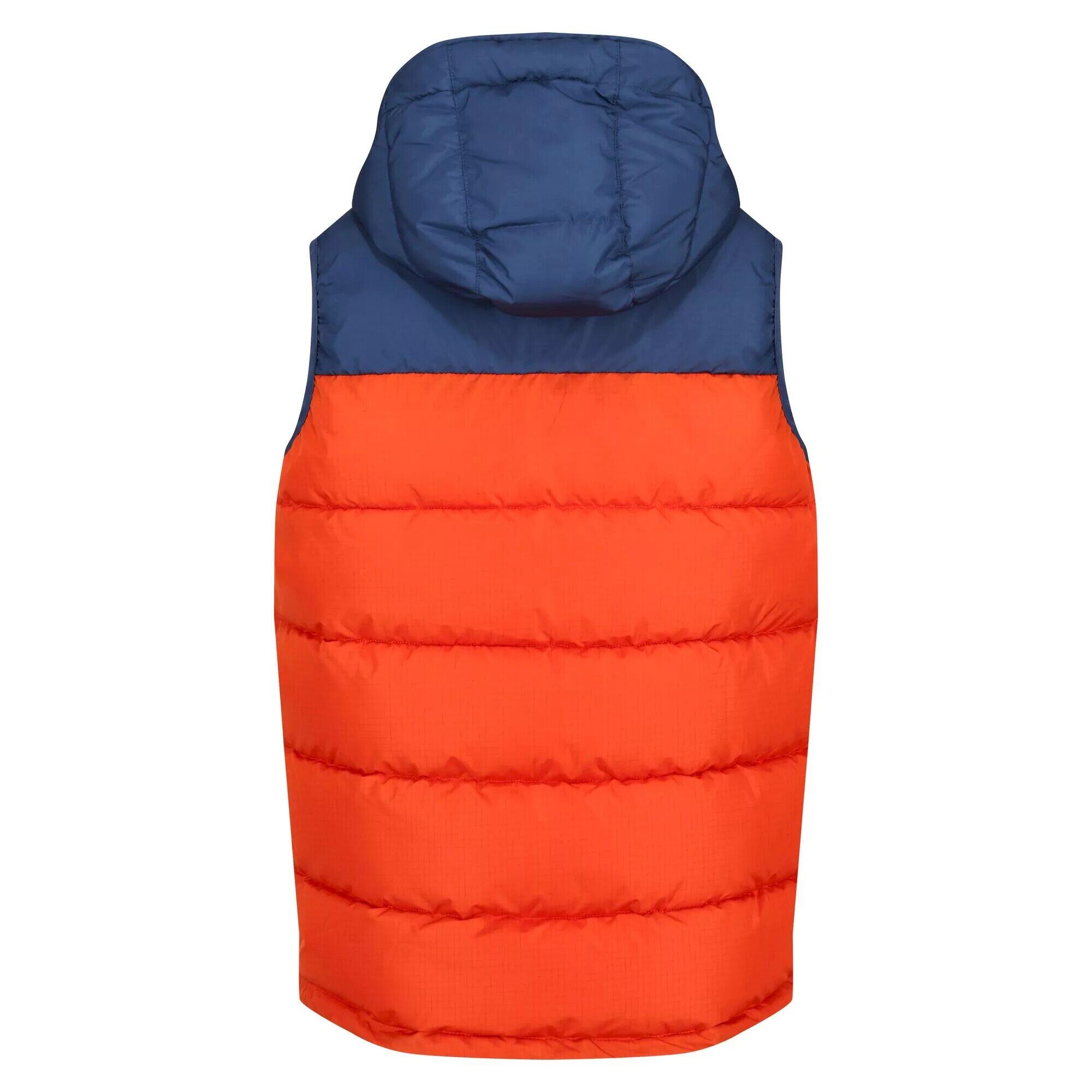 Mens Nevado Heavyweight Sleeveless Body Warmer (Admiral Blue/Rusty Orange) 2/5