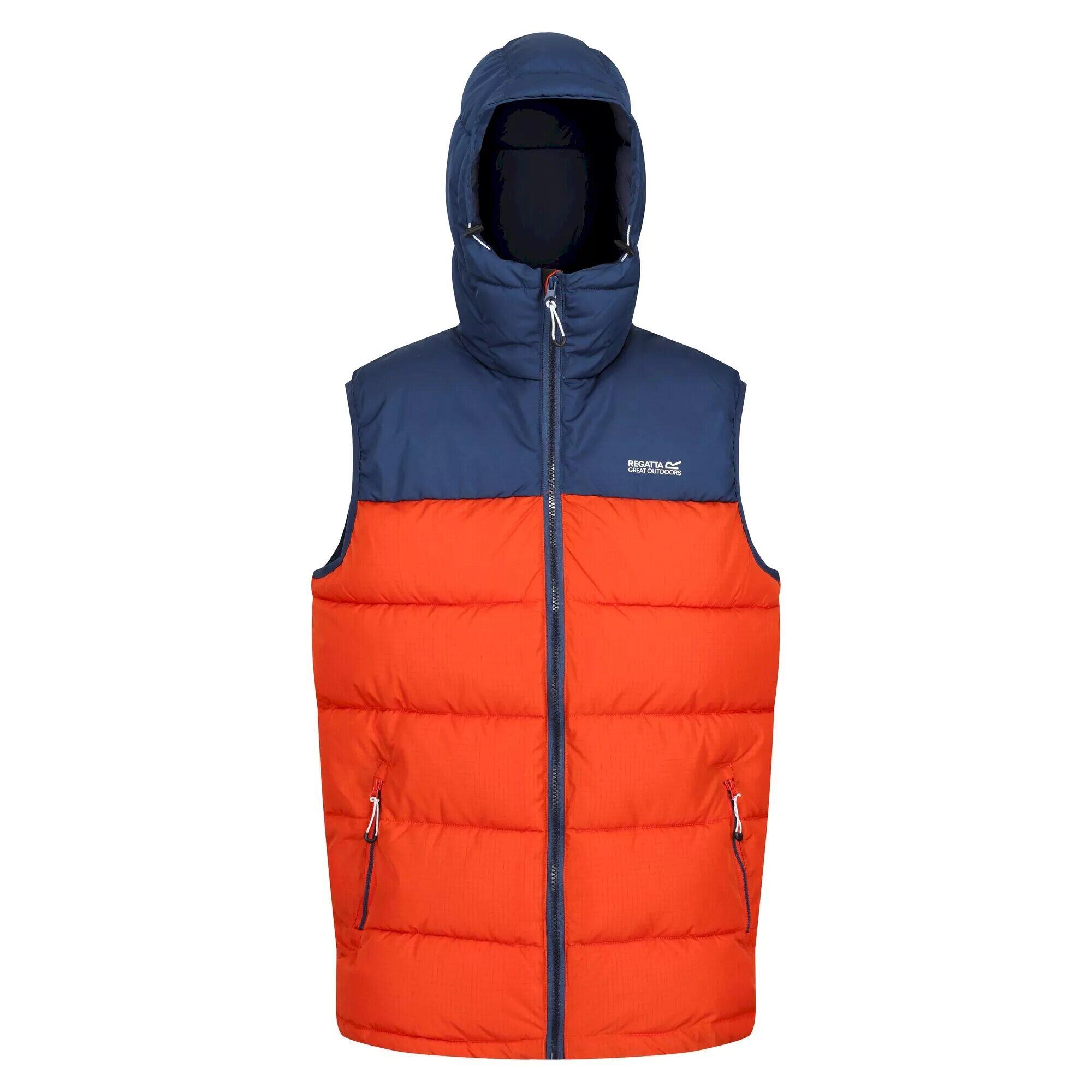 Men's NEVADO sleeveless jacket (Admiral blue / Orange red)