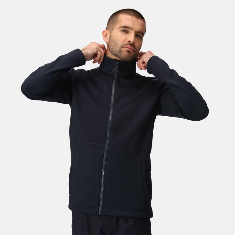 Forro Polar Edley de Forro Polar Diagonal para Hombre Marino