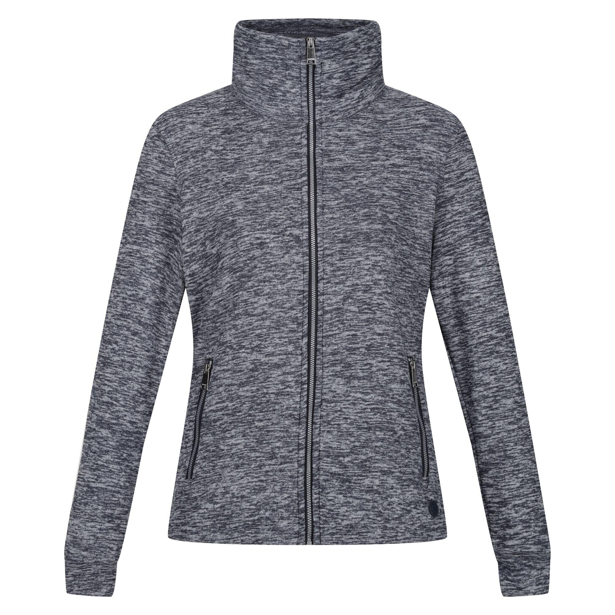 REGATTA Womens/Ladies Azaelia Marl Full Zip Fleece Jacket (Navy)