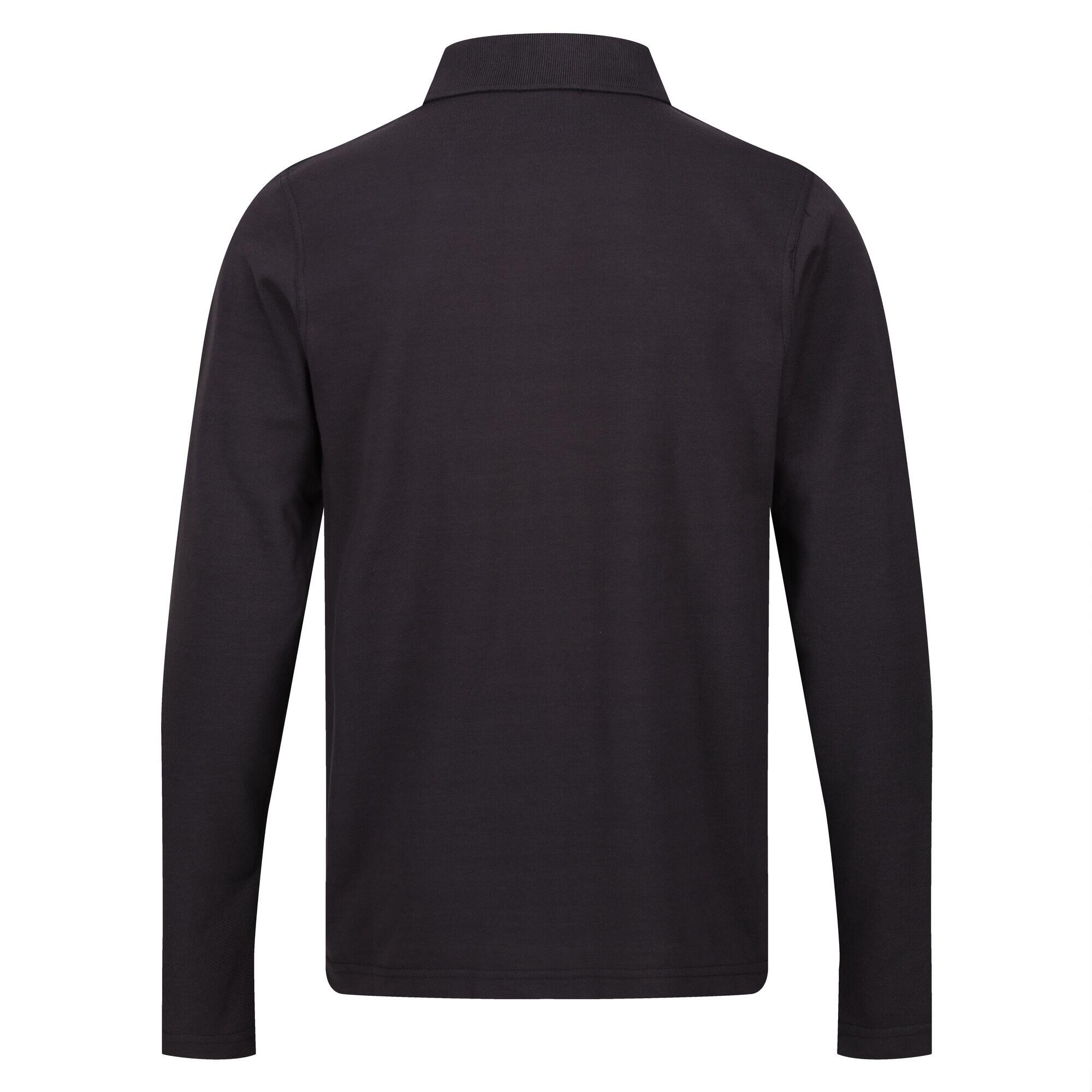 Mens LongSleeved Polo Shirt (Seal Grey) 2/5