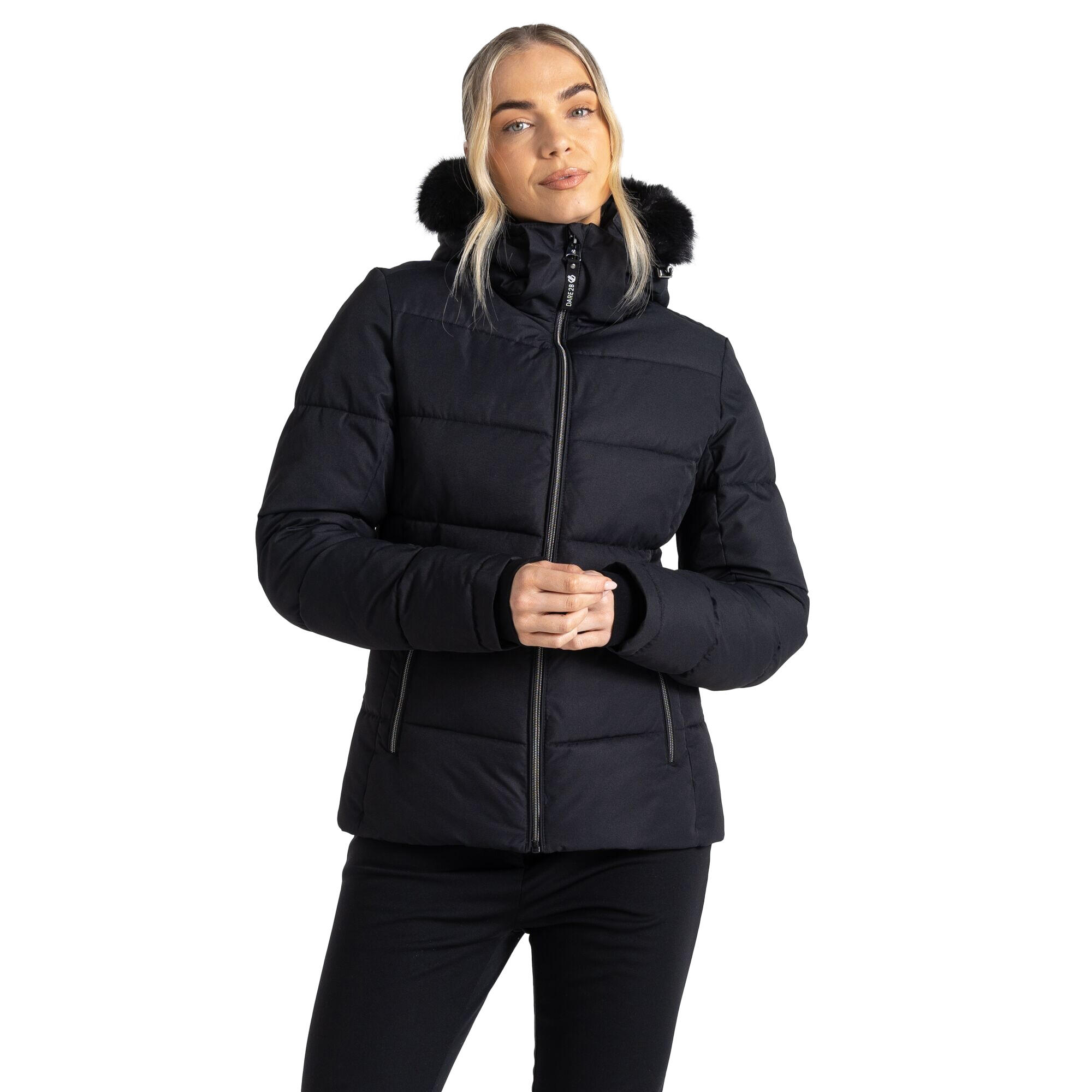 Womens/Ladies Glamourize IV Ski Jacket (Black) 4/5