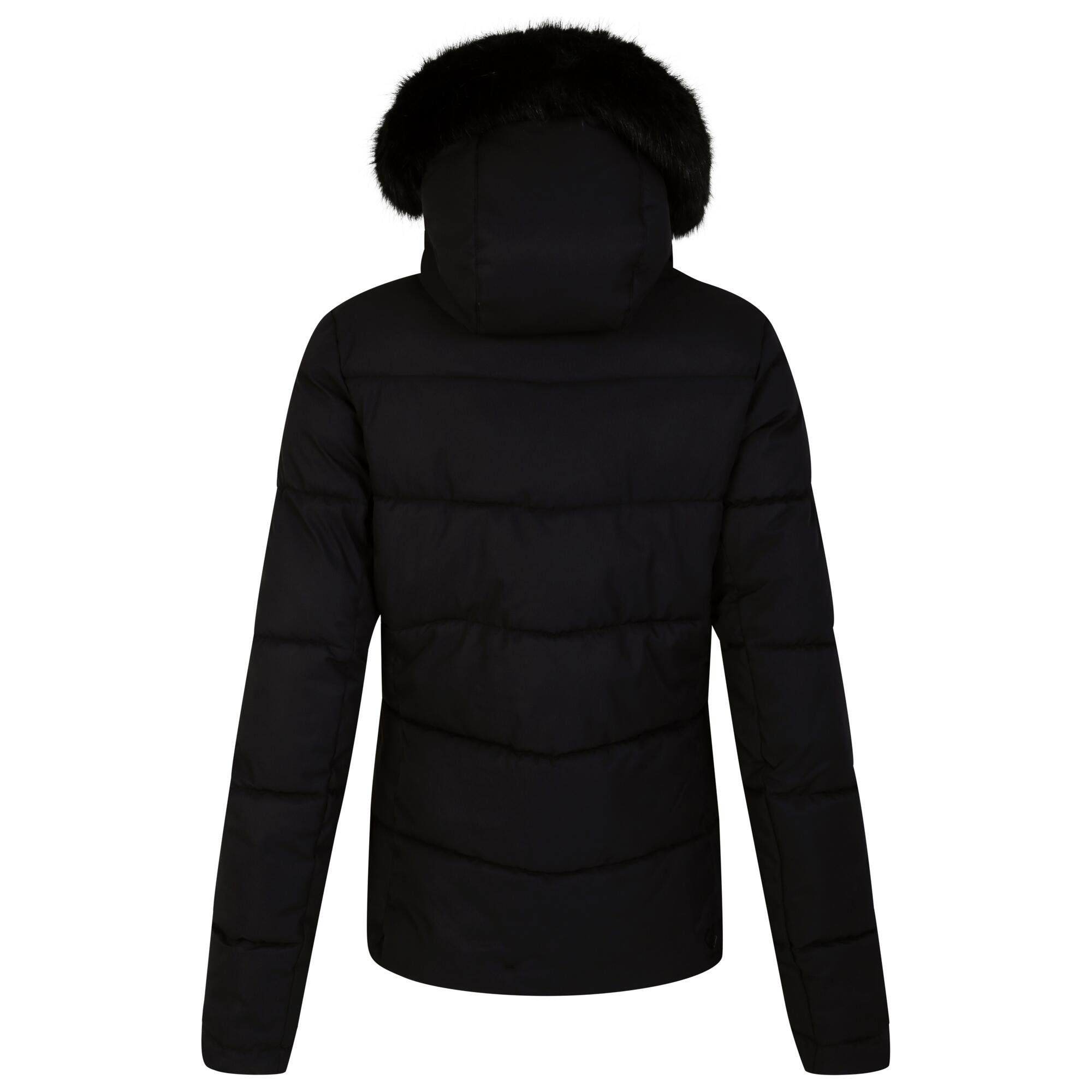 Womens/Ladies Glamourize IV Ski Jacket (Black) 2/5