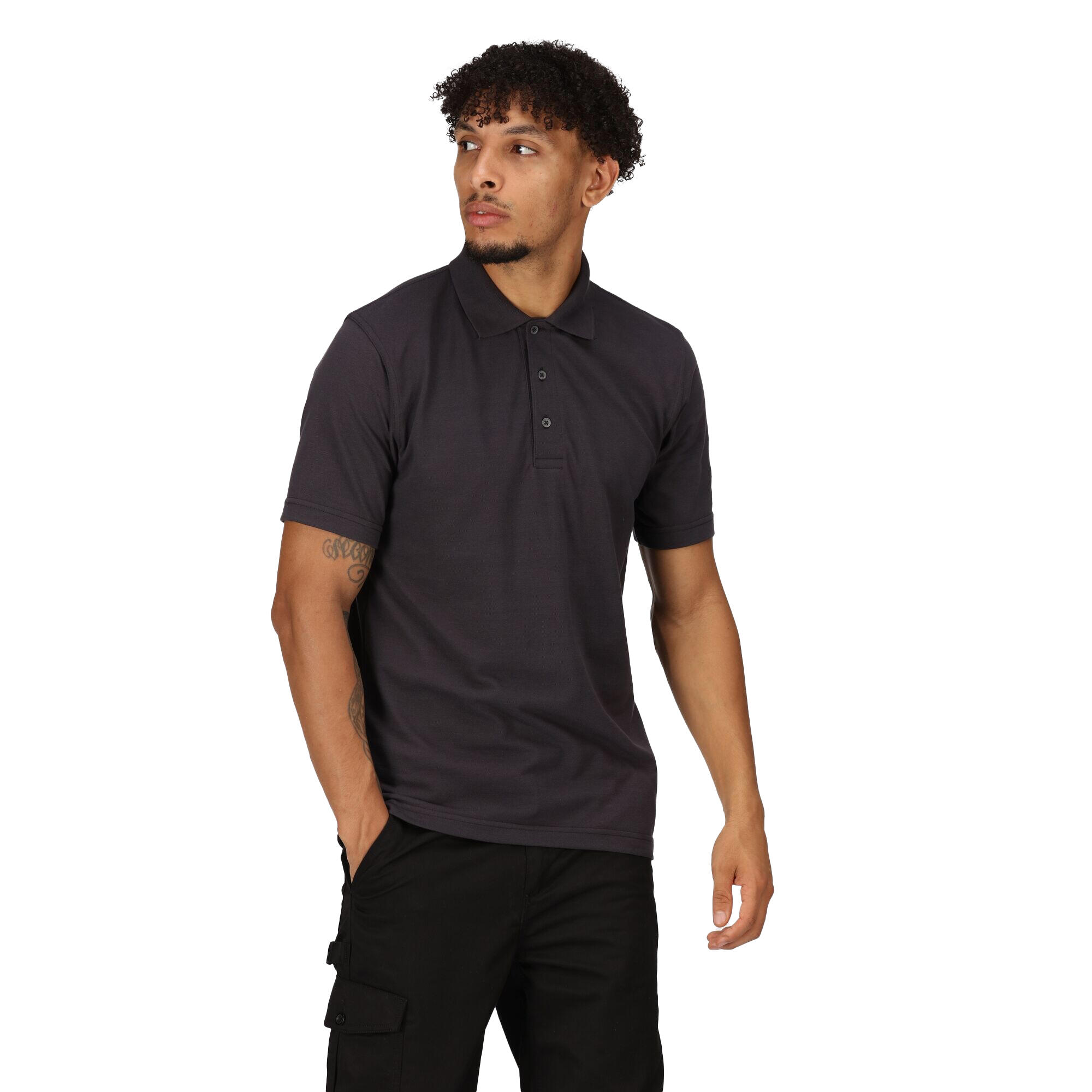 Polo Manches Courtes Homme (Gris Phoque) 3/5