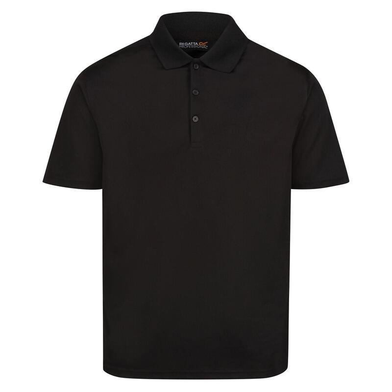 Maglietta Polo Assorbe L'ummidita' Uomo Regatta Pro Nero