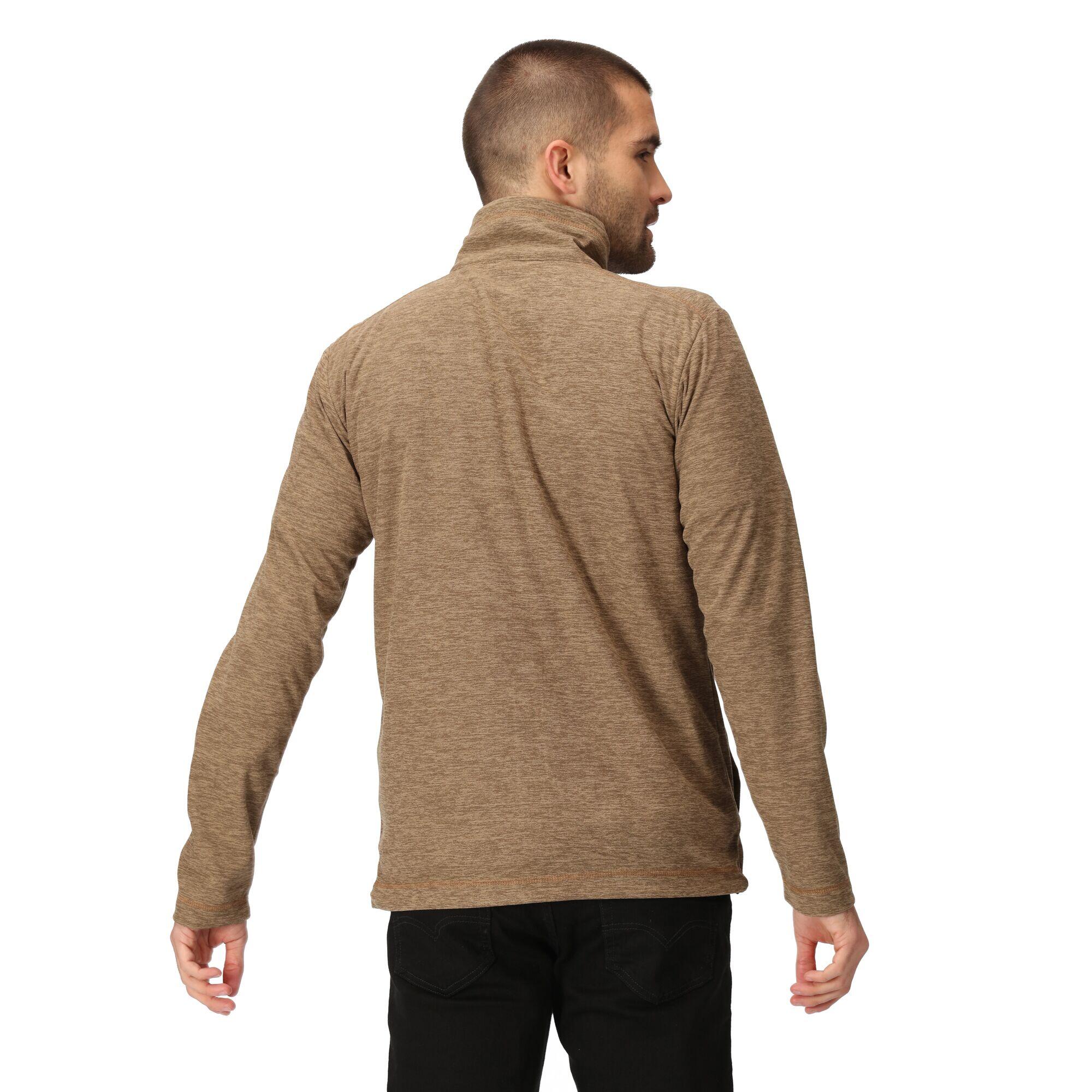 Mens Edley Marl Full Zip Fleece Jacket (Gold Sand) 4/5