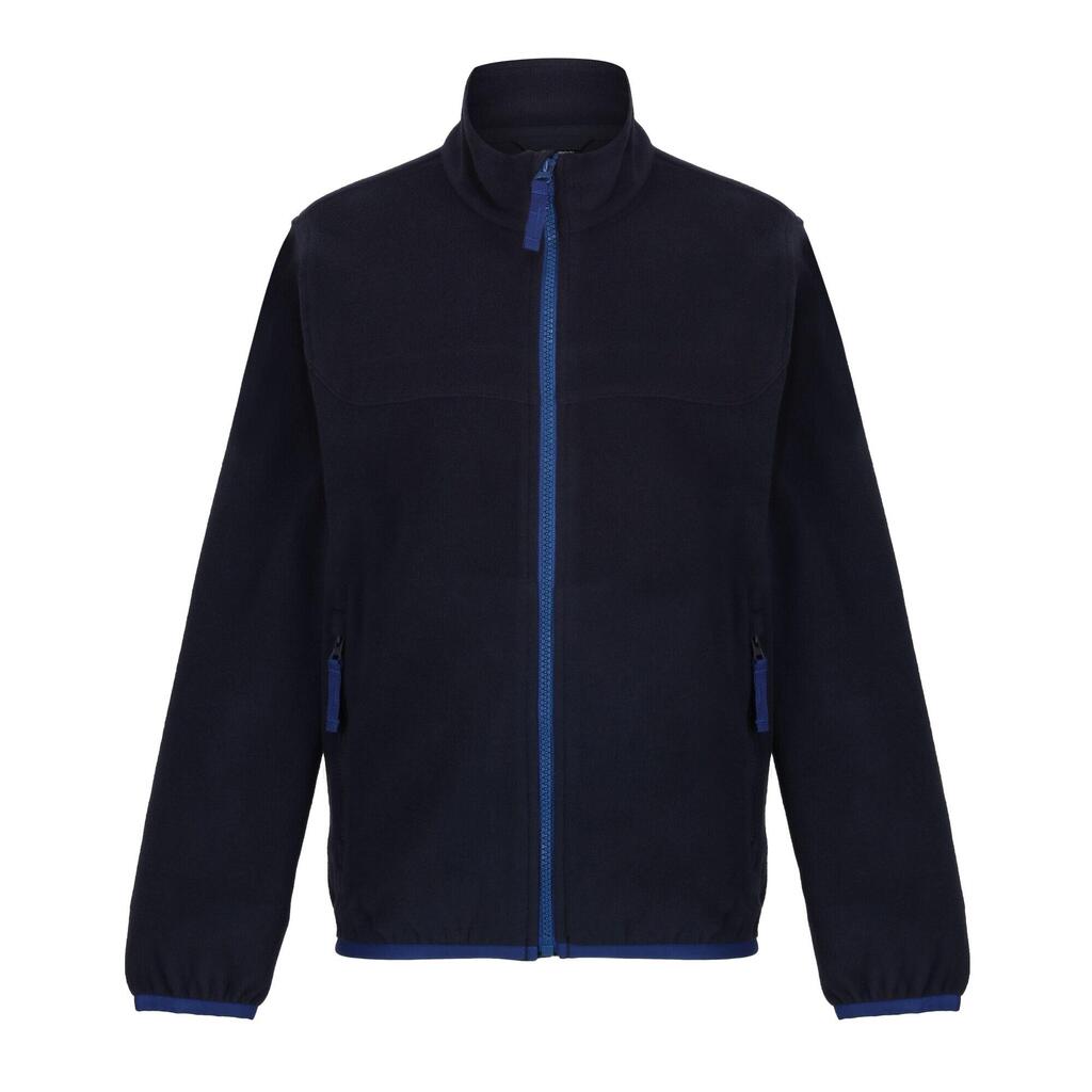 Childrens/Kids Microfleece Full Zip Fleece Jacket (Navy)