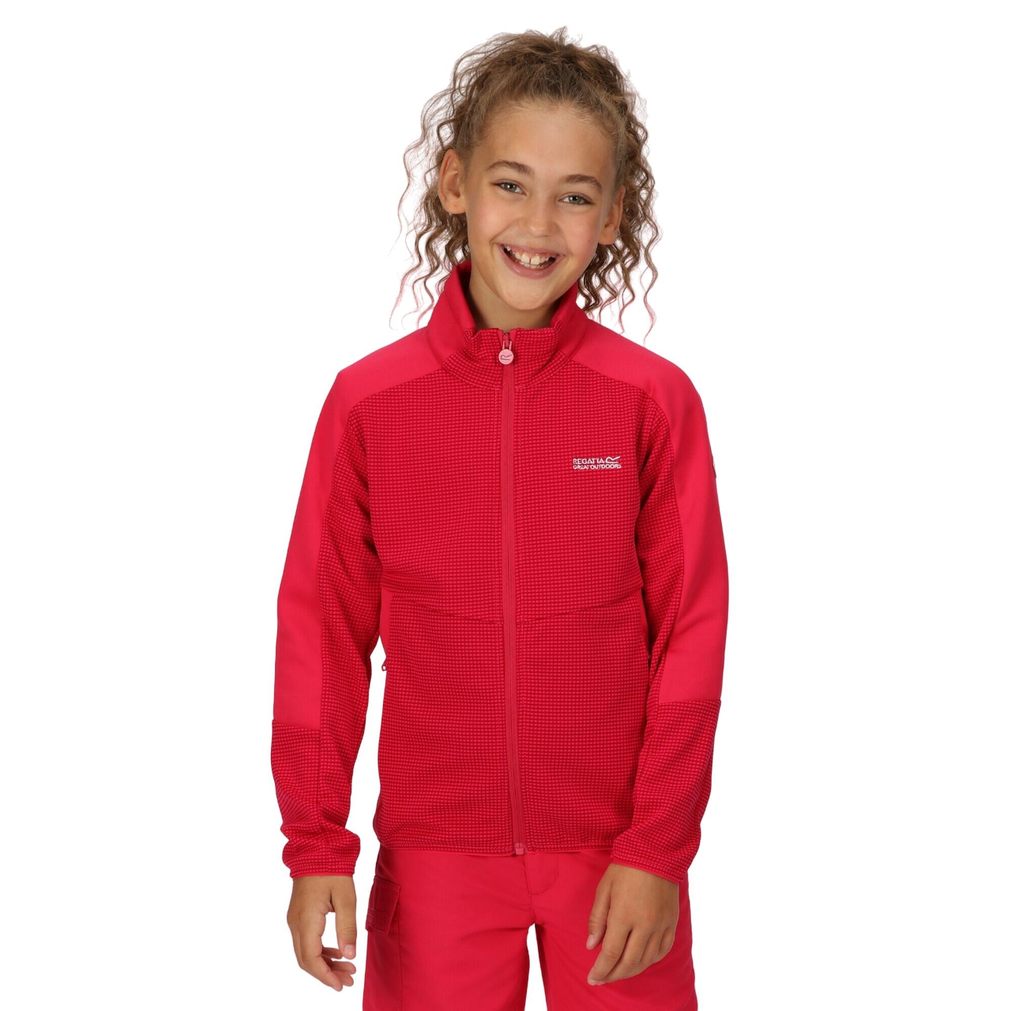 Childrens/Kids Highton II Fleece Jacket (Pink Potion) 3/5