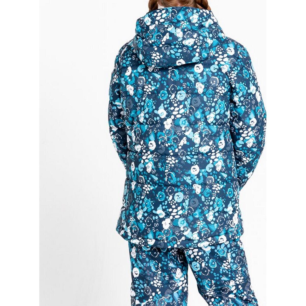 Girls Verdict Floral Waterproof Ski Jacket (River Blue) 4/5