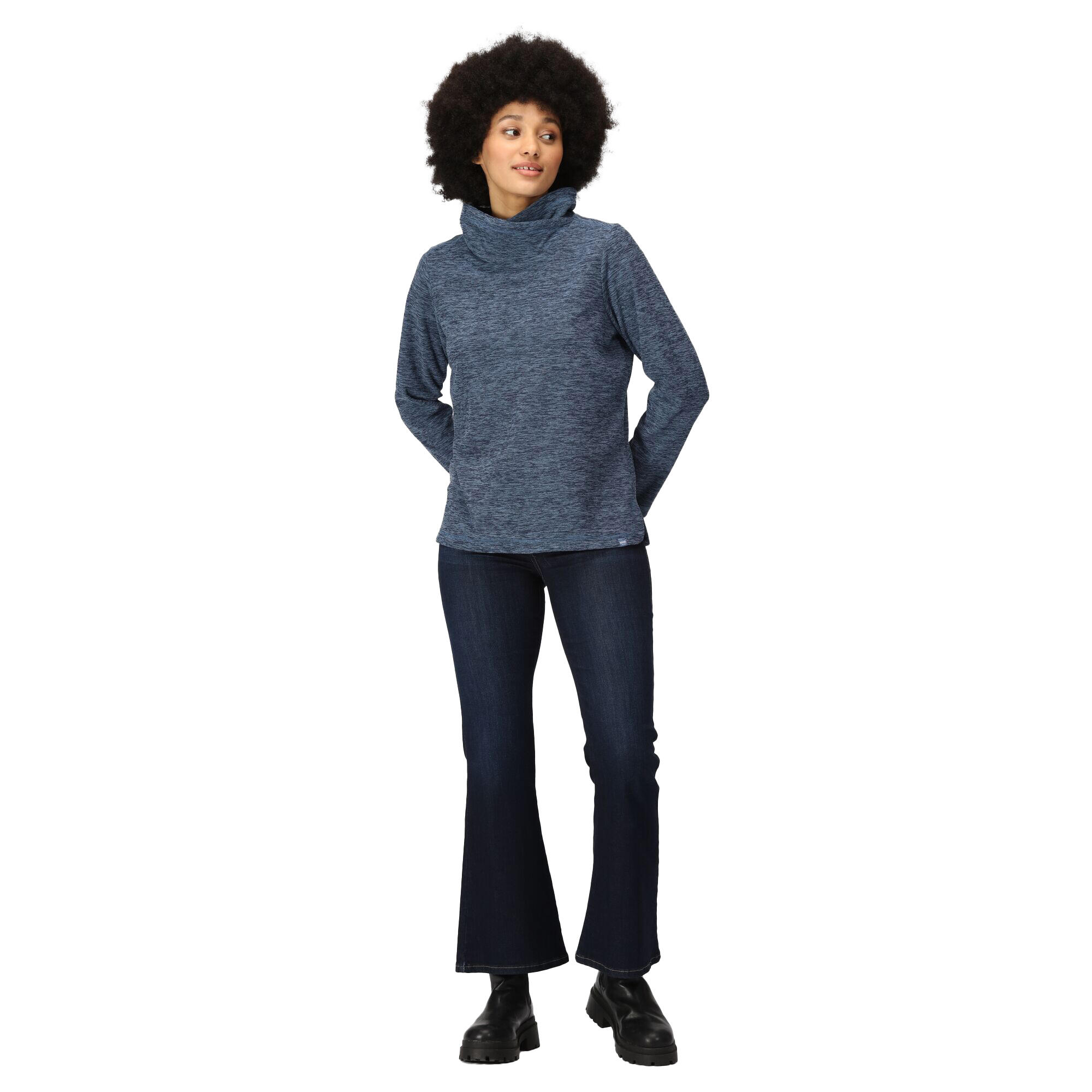 Womens/Ladies Kizmitt Overhead Fleece Jumper (Slate Blue) 4/5