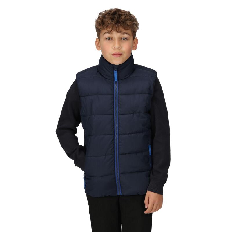 Thermische Bodywarmer voor kinderen/Kinderen (Marine/Nieuw Koninklijk)