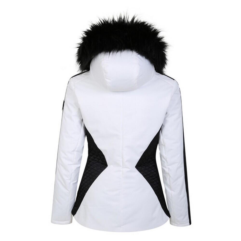 Womens/Ladies Julien Macdonald Mastery Contrast Ski Jacket (White/Black) 2/5