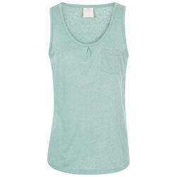 Dames Fidget Mouwloze Top (Teal Mist Marl)