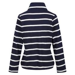 Dames Helvine Gestreept Sweatshirt (Marine / Wit)