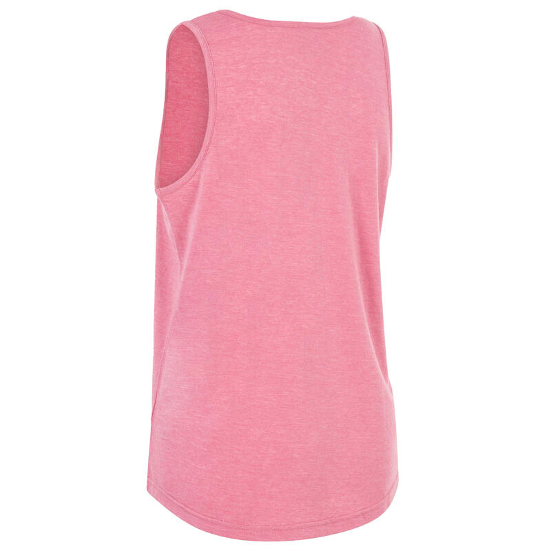 Dames Fidget Mouwloze Top (Roze Bloesem Marl)