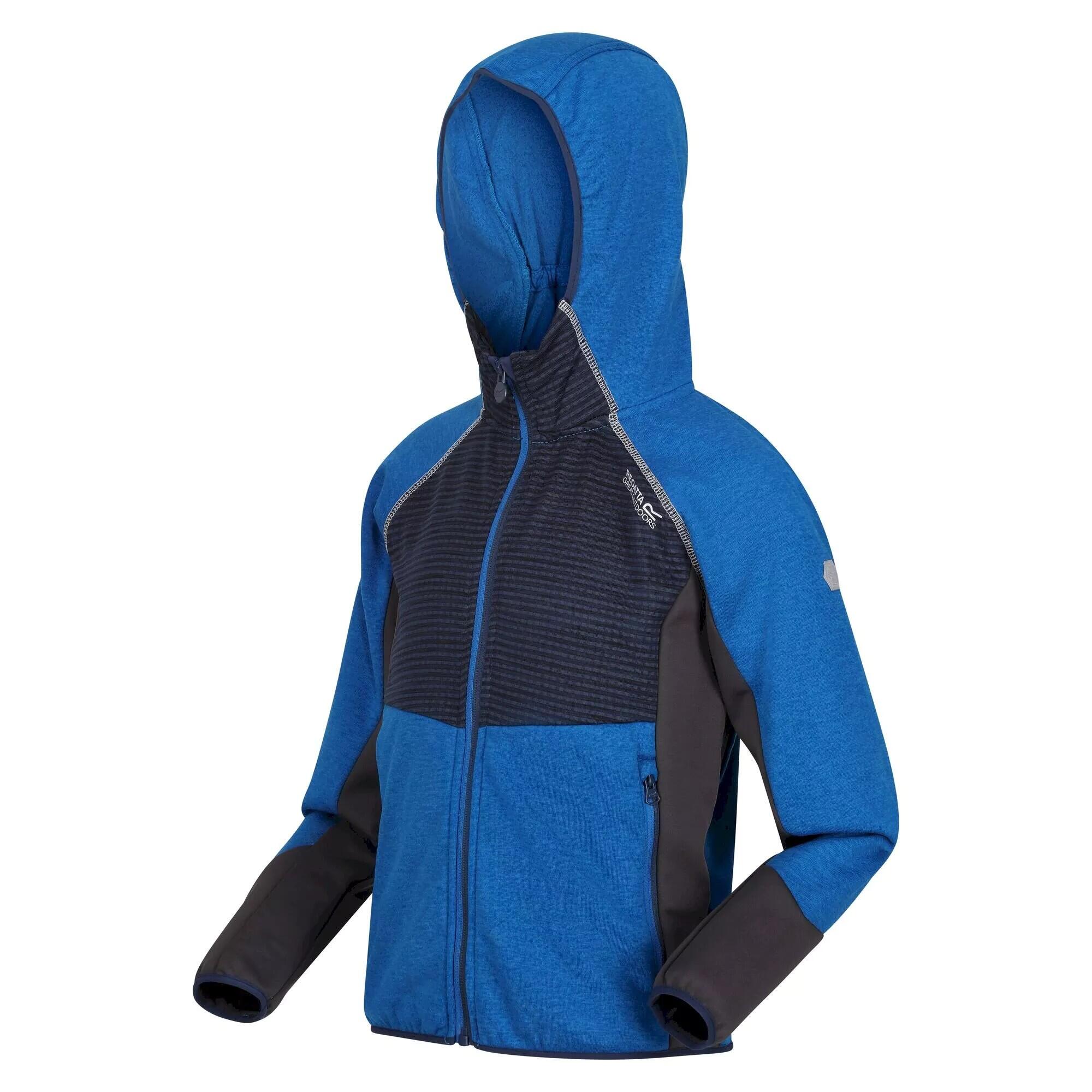 Childrens/Kids Prenton Lightweight Fleece Jacket (Sky Diver Blue/Admiral Blue) 3/5