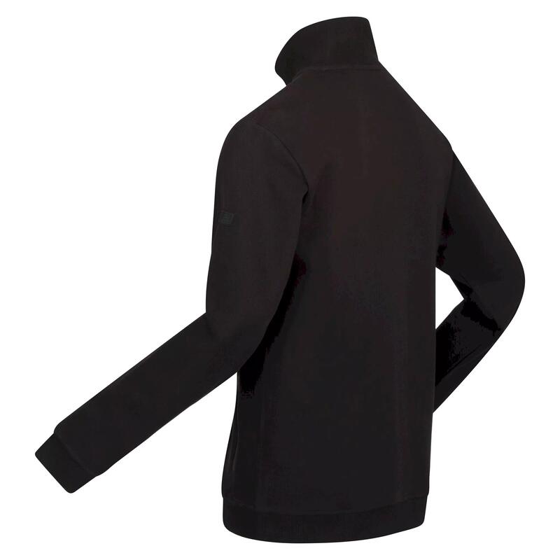 Heren Felton Sustainable Full Zip Fleece Jacket (Zwart)