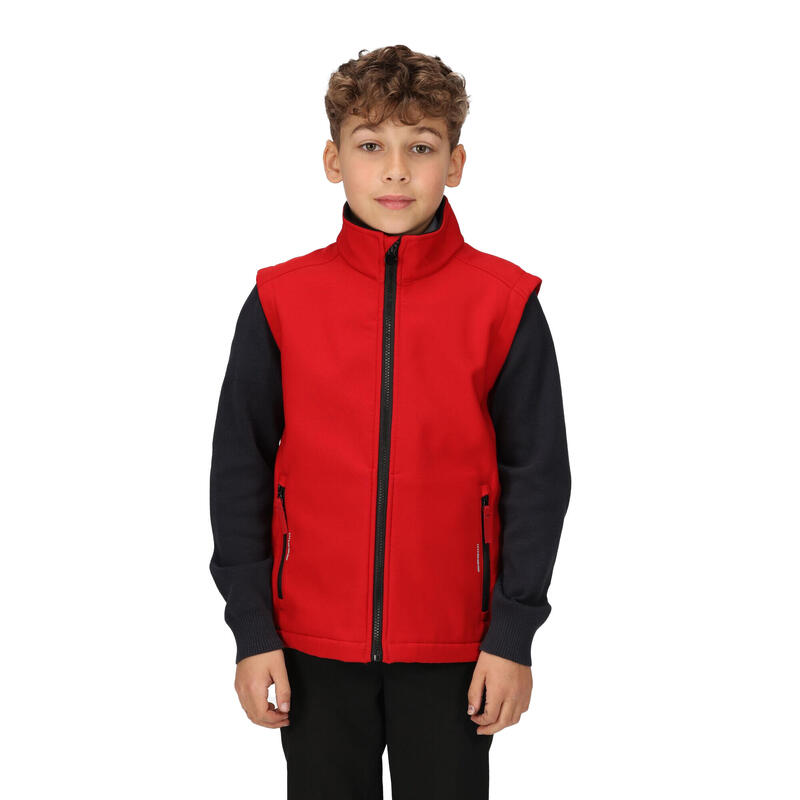 Kinder/Kids Ablaze Softshell Reflecterend Gilet (Klassiek rood/zwart)