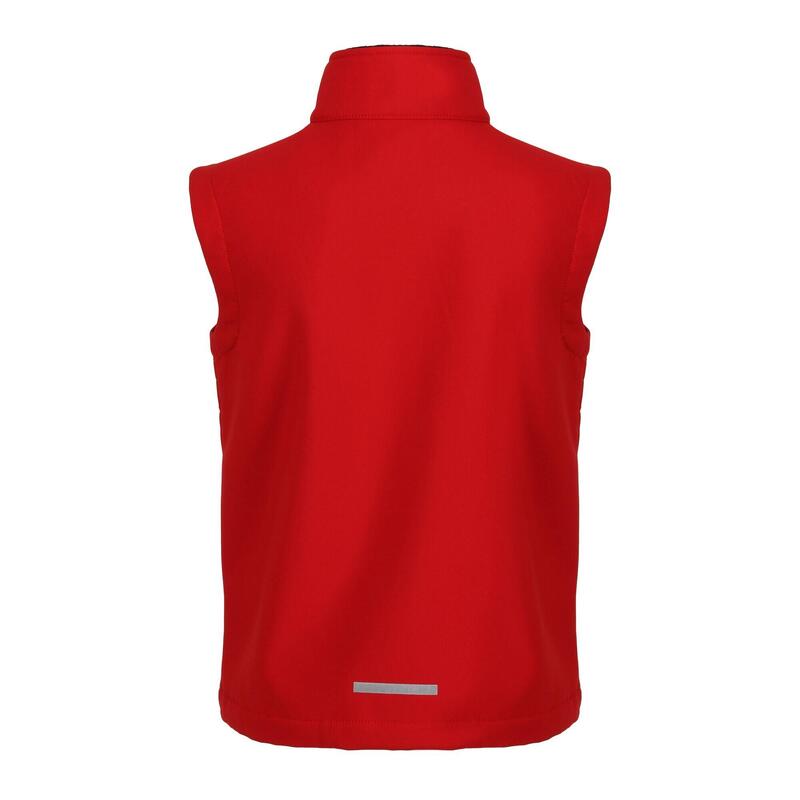 Kinder/Kids Ablaze Softshell Reflecterend Gilet (Klassiek rood/zwart)