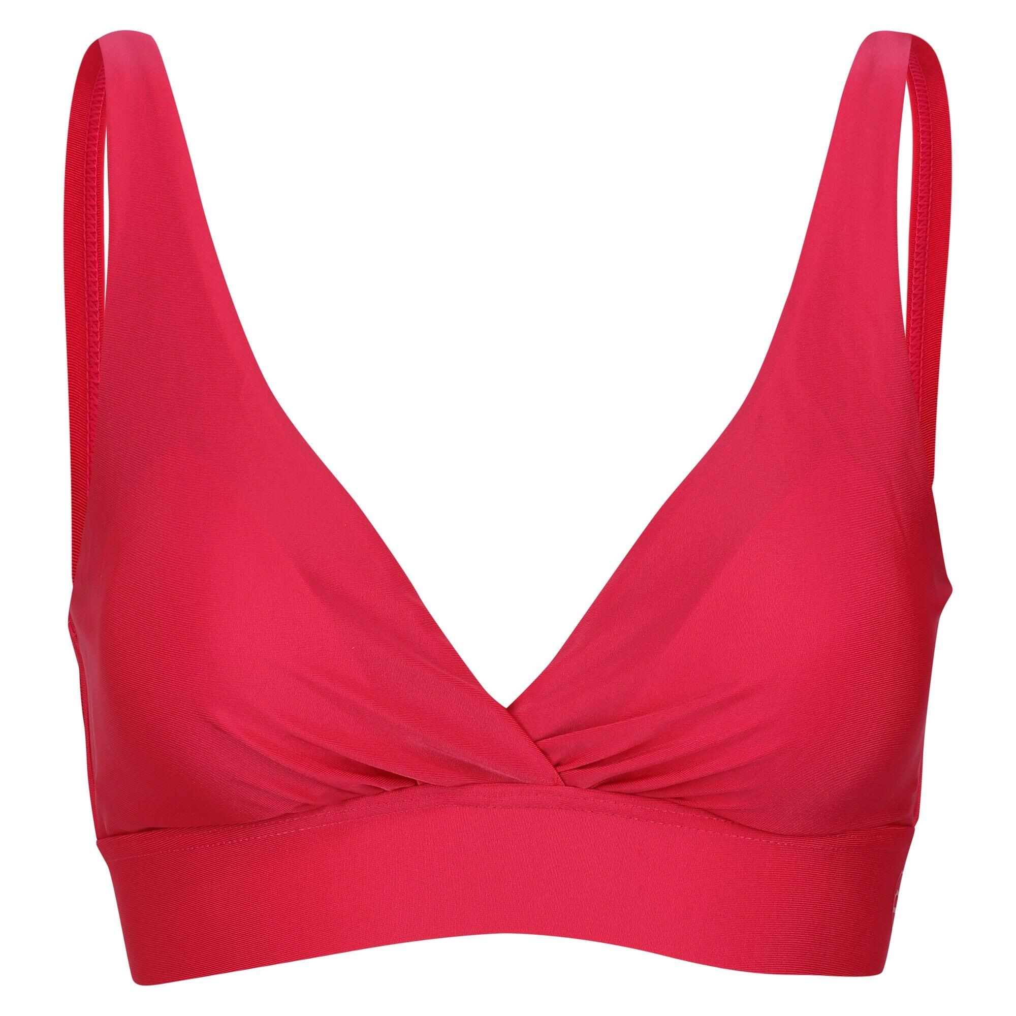 Womens/Ladies Paloma Plain Bikini Top (Bright Blush) 1/5