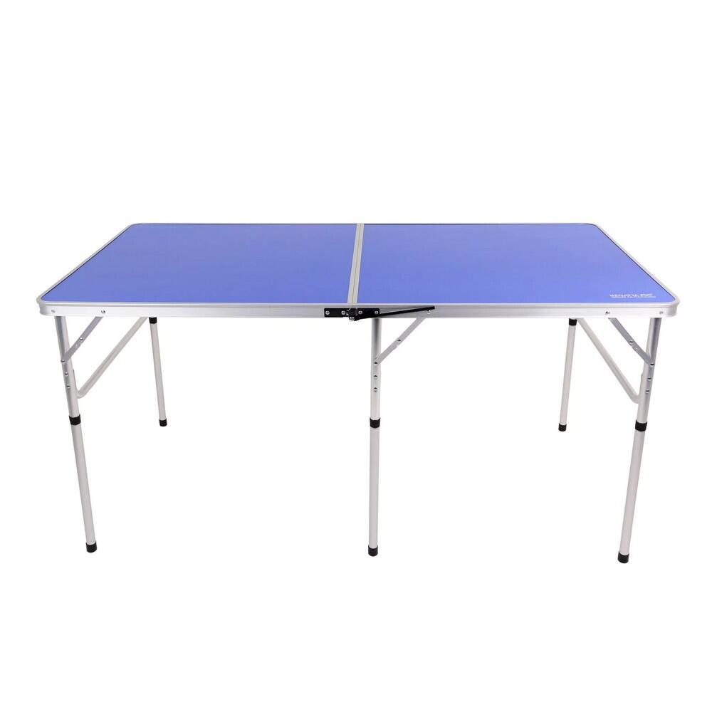 Camping Folding Table Tennis Table Set (Blue/Silver)