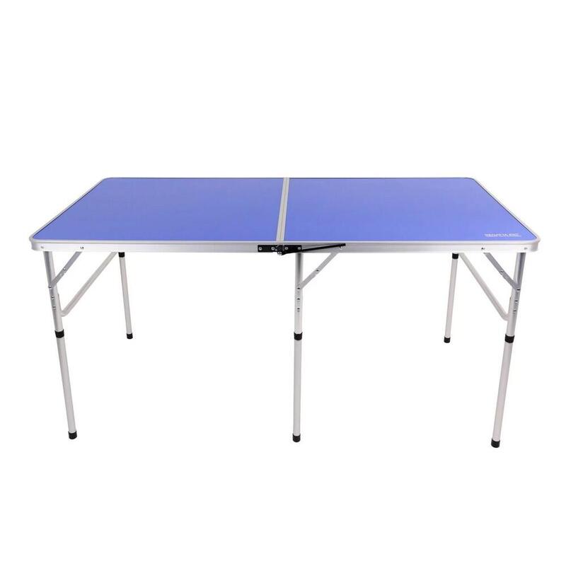Klappbarer Tischtennistisch, Camping Set Damen und Herren Blau/Silber