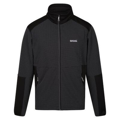 Heren highton iii full zip fleece jacket (afdichting grijs/zwart)