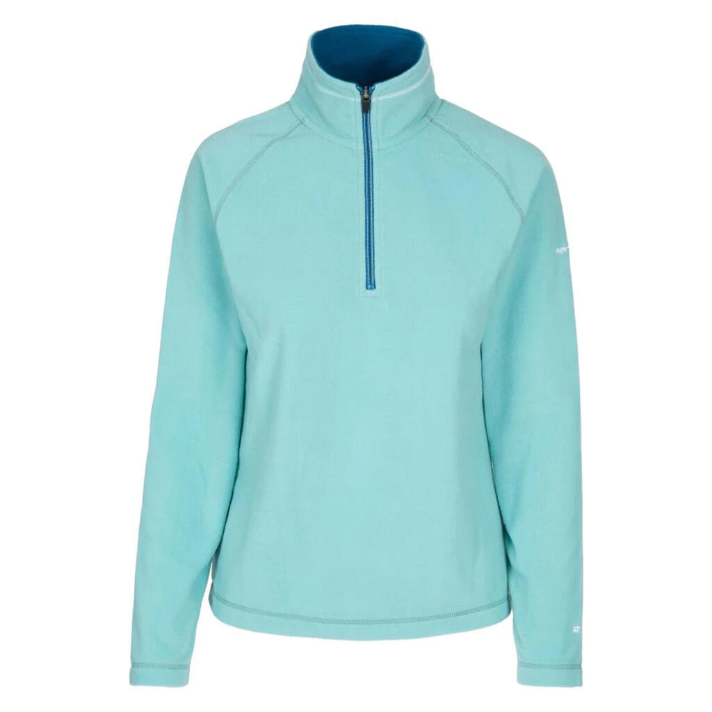 Childrens Girls Sybil Half Zip Microfleece Top (Teal Mist)