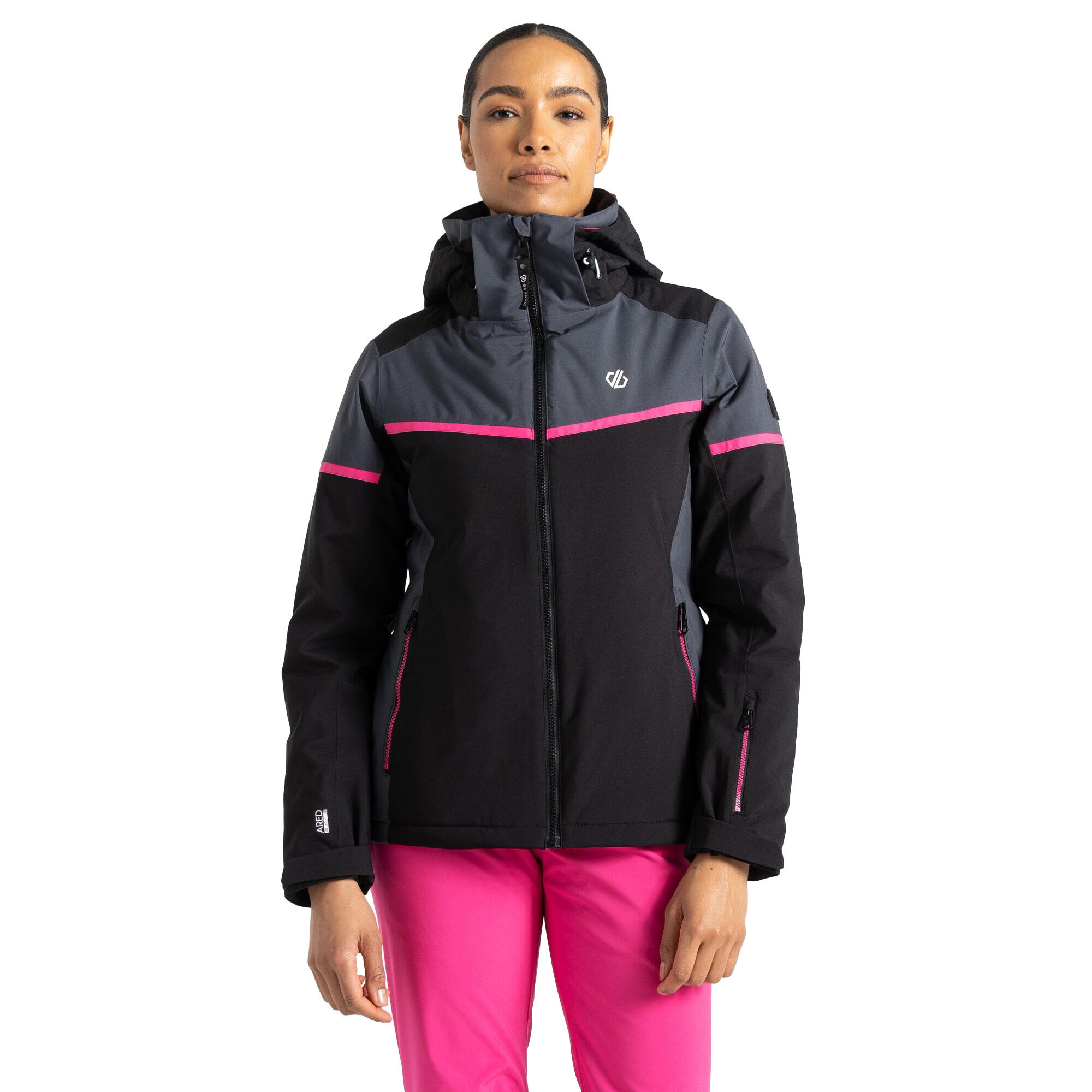 Womens/Ladies Carving Ski Jacket (Black/Ebony) 4/5