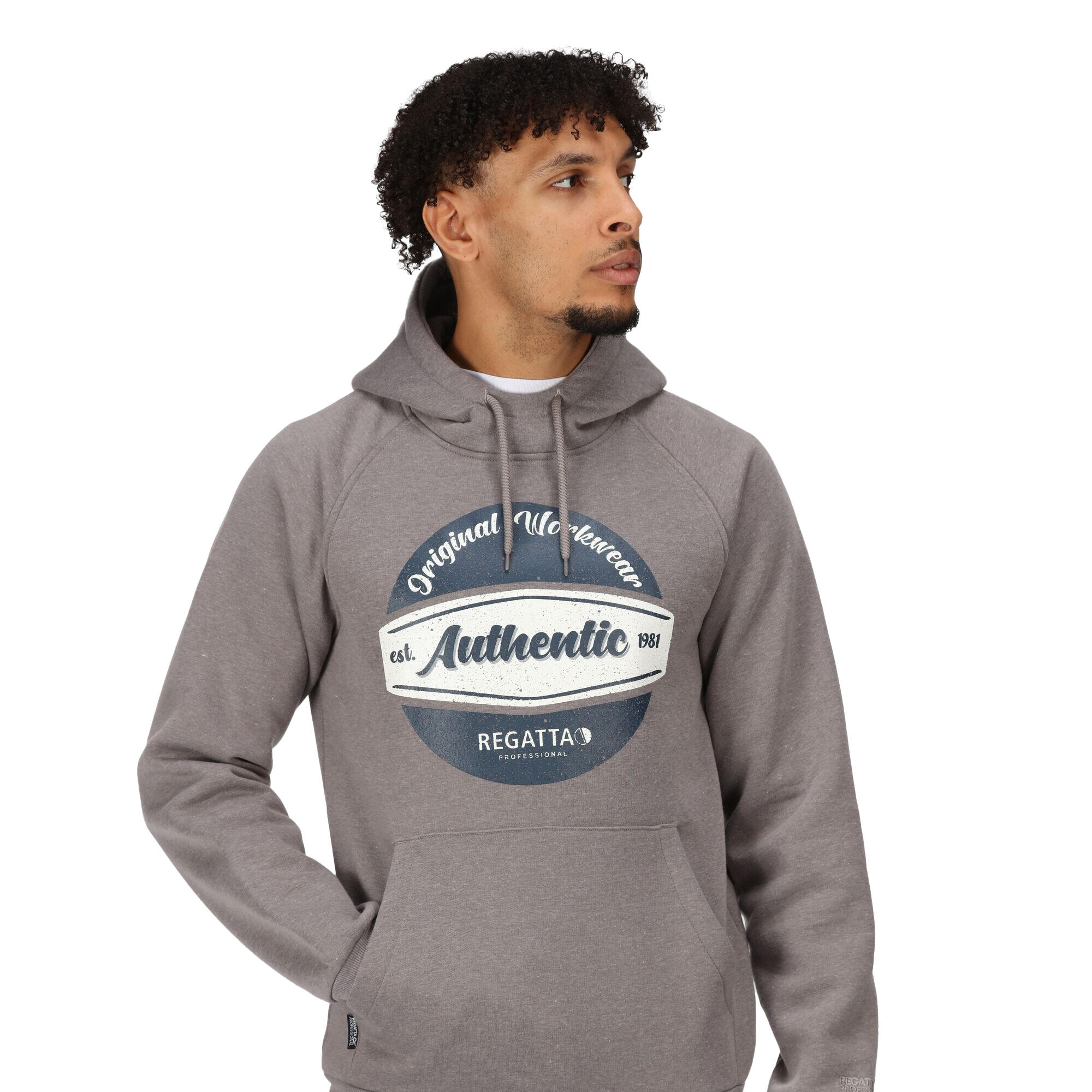 Mens Original Hoodie (Rock Grey Marl) 3/5