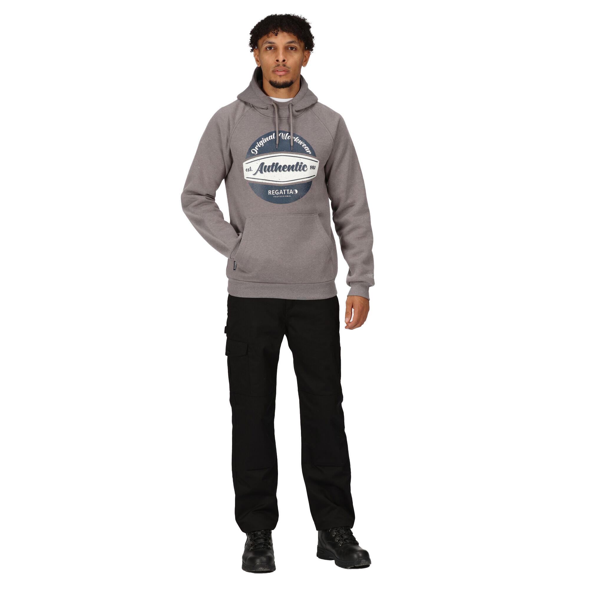 Mens Original Hoodie (Rock Grey Marl) 4/5