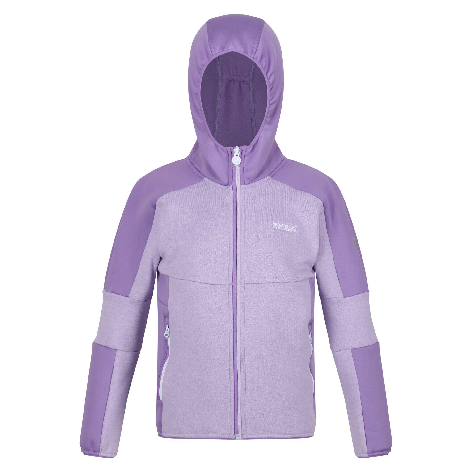 REGATTA Childrens/Kids Dissolver V Full Zip Fleece Jacket (Pastel Lilac/Light Amethyst)