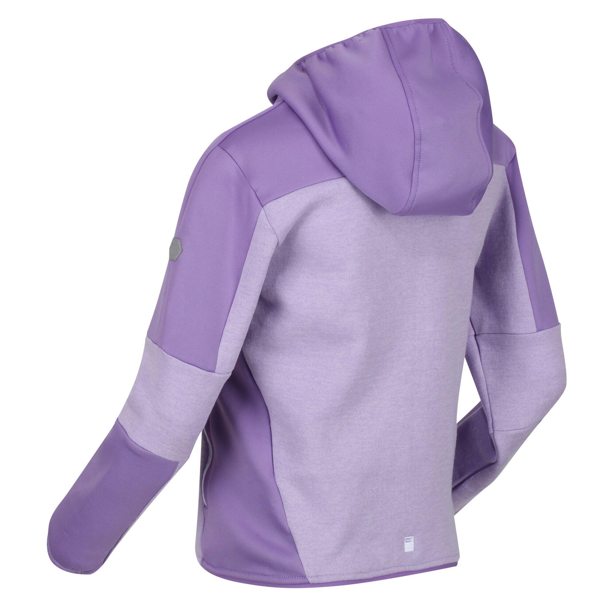 Childrens/Kids Dissolver V Full Zip Fleece Jacket (Pastel Lilac/Light Amethyst) 3/5