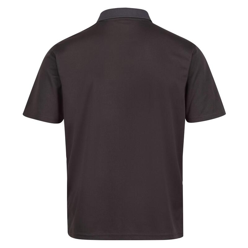 Heren Pro vochtafvoerend poloshirt (Afdichting Grijs)