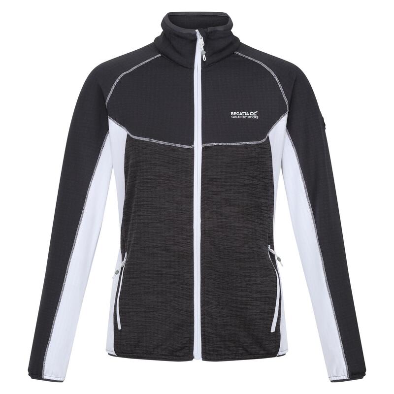 Dames Hepley Full Zip Fleecejack (Afdichting Grijs/Wit)