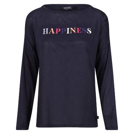 Tshirt CARLENE HAPPINESS Femme (Bleu Marine)