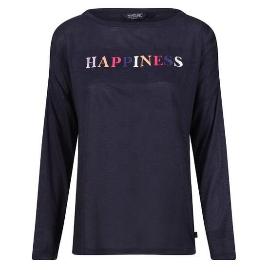 Tshirt CARLENE HAPPINESS Femme (Bleu Marine)