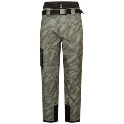 Uomo Absolute II Isolato Camo Pantaloni Da Sci Dare 2B Verde Scuro Nero