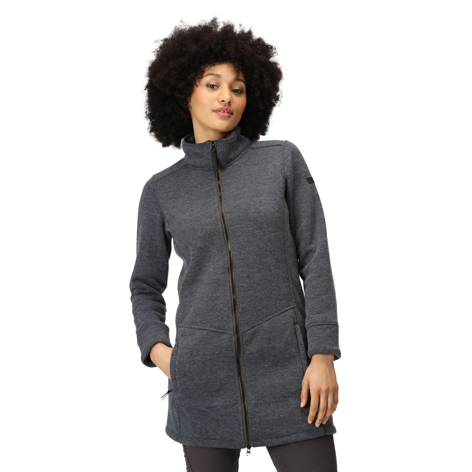 Women's ANDERBY fleece jacket (Seal gray)