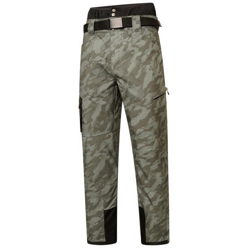 Pantalones de Esquí Absolute II Aislado Diseño Camuflaje para Hombre Verde