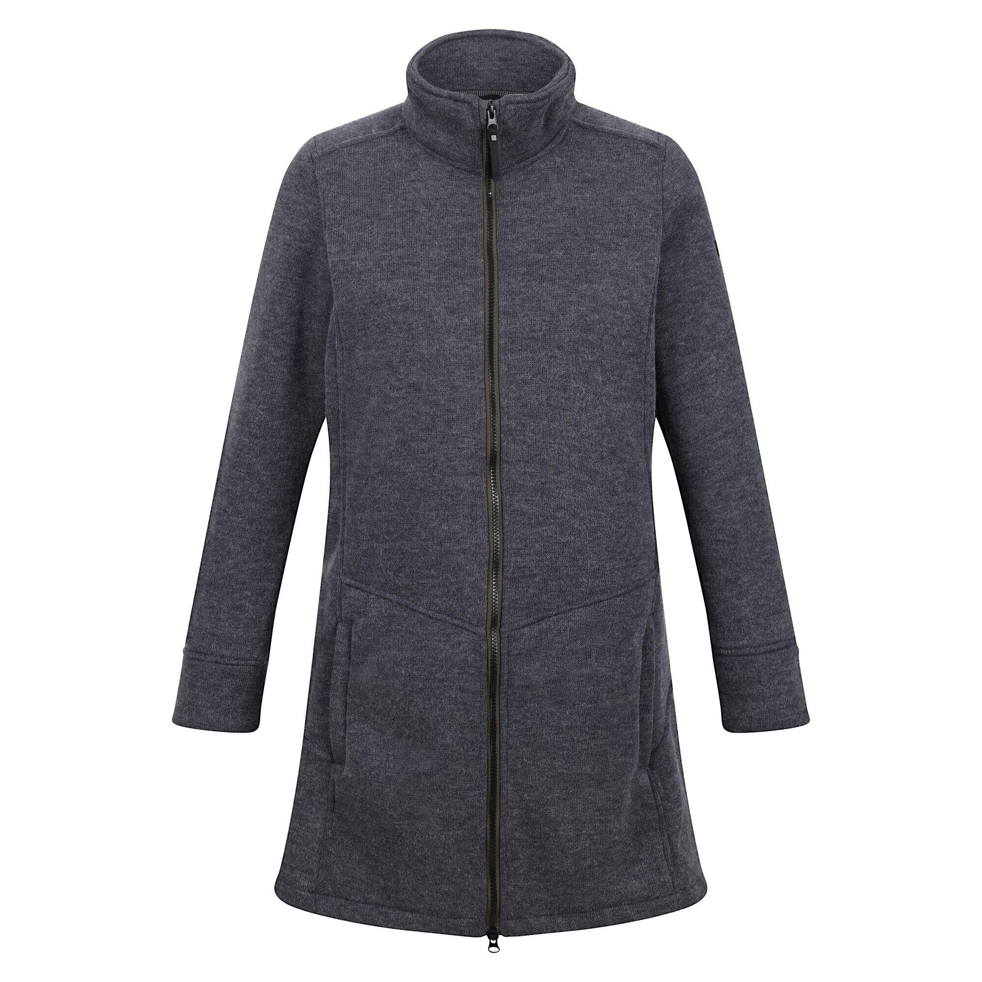 REGATTA Womens/Ladies Anderby Longline Fleece Jacket (Seal Grey)