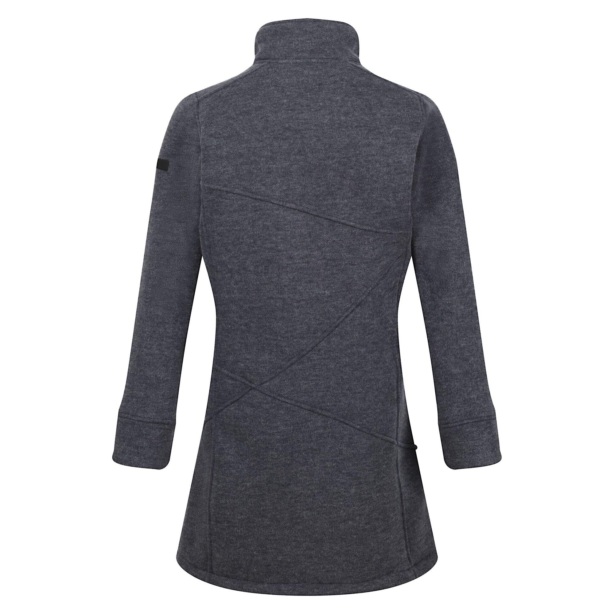 Womens/Ladies Anderby Longline Fleece Jacket (Seal Grey) 2/5